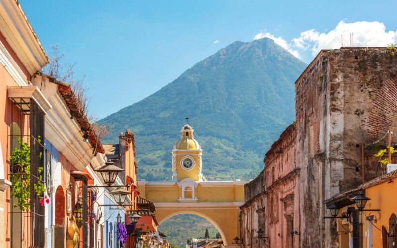 Colorful streets, ancient ruins, and vibrant culture in Guatemala, a hidden gem perfect for budget travelers