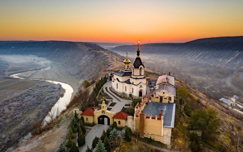 Charming countryside and vineyards of Moldova, ideal for budget travelers exploring offbeat destinations and local culture.
